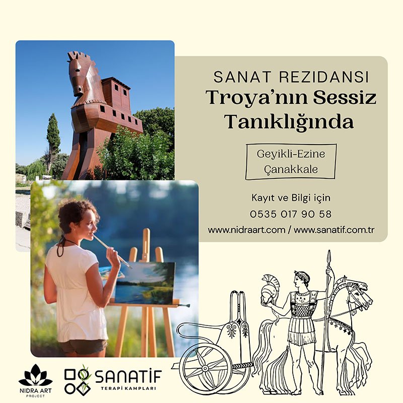 Nidra Art Project Troya’nın Sessiz Tanıklığında Sanat Rezidansı 2025 poster opencall