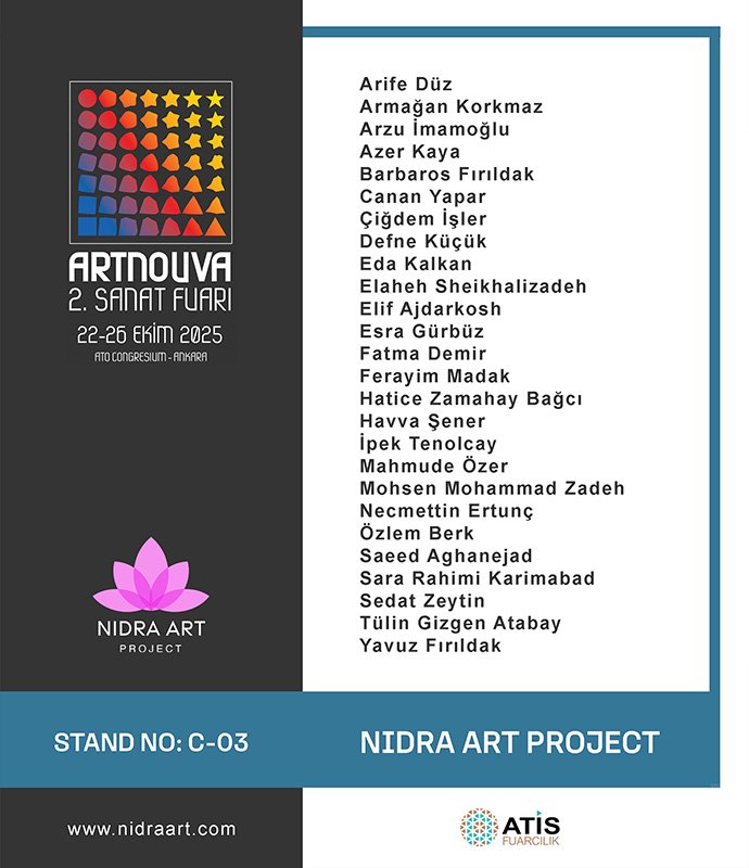 Poster Nidra art project Artnouva 2025